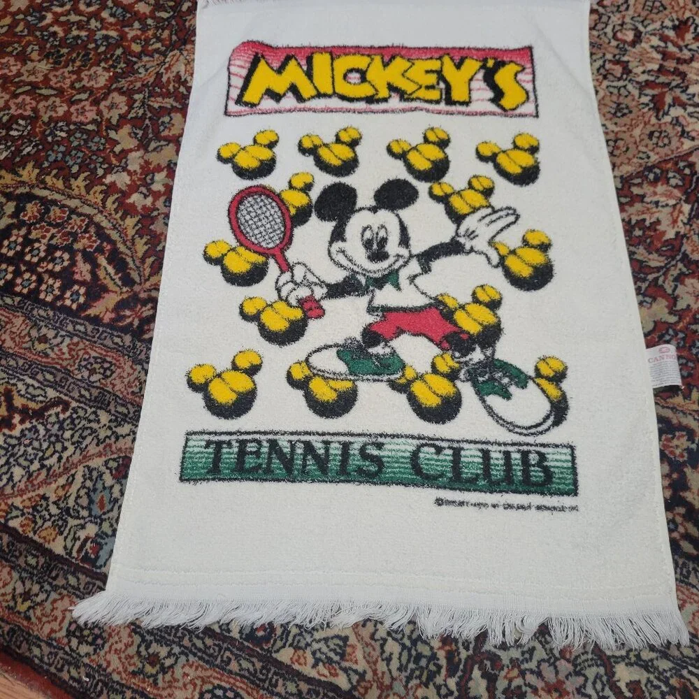 Vintage Cannon Mickey Mouse Tennis Towel